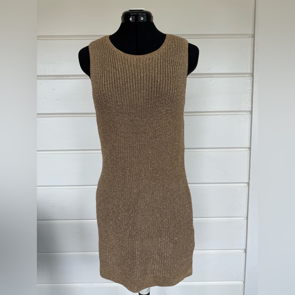 Ralph Lauren Metallic Gold Knit Top/Dress